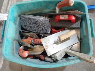 Qty Of Assorted Hand Floats, Trowels And Accessories (O-1-3)
