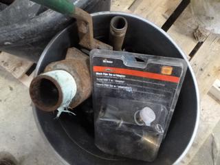 Pail of Assorted Threaded Pipe Fittings (J-3-2)