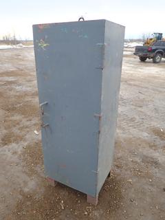 Steel Storage Cabinet w/ Lifting Lug, 21 In. x 24 In. x 65 In.