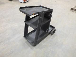 Three Tier Welding Cart c/w Safety Chain, 28 In. x 16 In. x 28 In. (M21)