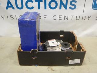 Power Fist 17 Pc. Wall Mountable Wire Storage Case w/ Various Wire, Unused Power Fist 400 Pc. Assorted Terminal Kit (F1)