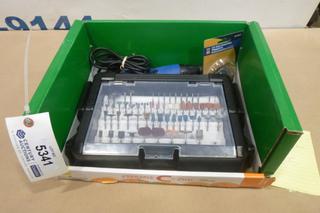 Mastercraft Rotary Tool And Accessory Kit, Case And Extra Bits, Discs, Etc. (M-3-2)