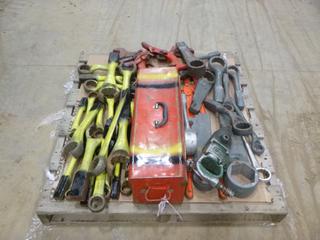 Pallet Containing Hammer Wrenches, Pipe Cutter, Sockets, Various Sizes (Y33)