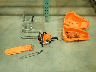 Stihl MS180 13 In. Chain Saw c/w Alaskan Small Log Mill (D1)