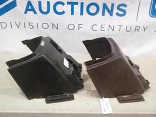 (2) Used Fuel Tank Console From 1984-1989 Yamaha Enticer 340 Snowmobile (P21)