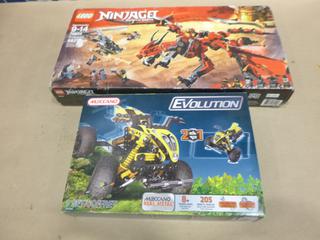 Unused Lego Ninjago Masters of Spinjitzu and Meccano Evolution Quad (F1)