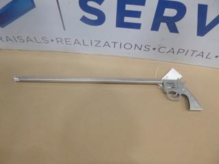 (1) Long Barrel Rifle Laser Cut Fire Poker (Upstairs)