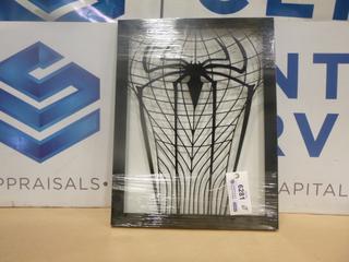 (1) Spiderman Torso Shadow Box Laser Cut Picture, 19 In. x 24.75 In. (Upstairs)
