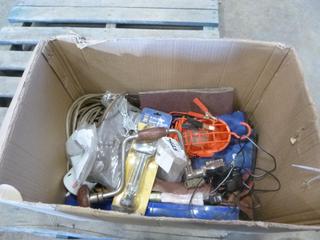 Qty of Misc Items, Includes Straps, Sand Paper and Hand Tools (E-2)