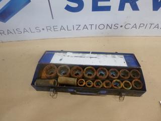 Westward 3/4 In. and 1/2 In. Drive Sockets c/w Case (F2)