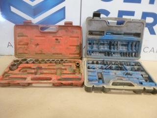 (2) Assorted Sockets w/ Case *Note: Incomplete* (F2)