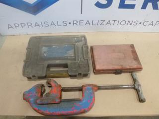 (1) Case w/ Tie Rod Removing Tools, (1) Case w/ Zip Ties, Nuts and Bolts, (1) Rigid Pipe Tool (F2)