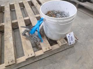 (1) Pail of Fencing Staples C/w Water Heater