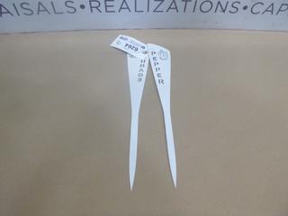 (12) Assorted Laser Cut Garden Markers (Upstairs)