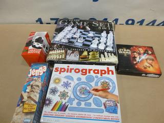 Stars Wars 1 Wide Screen Edition Movie Glass, 3 In 1 Game Set and Assorted Other Games and Toys (G-1)