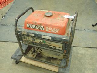 Kubota AV4500 Generator c/w 3700 Watt, 120/240 Volts, 30.8/15.4 Amps