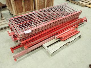 Shelving Unit w/ (5) Vertical Pieces and (3) Mess Grates, 2500 Lb