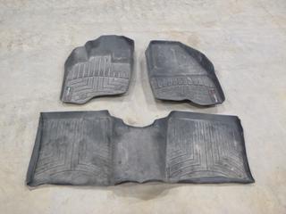 (2) Weather Tech Front Floor Mats, C/w Back Floor Mat (L-4-3)