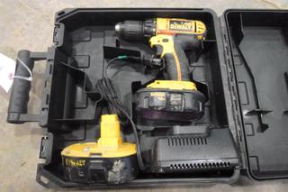 Dewalt Cordless 1/2 In. Drill, Model DCD760. C/w (2) 18 V Batteries, (1) Charger (N-3-3-)