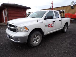 2019 Dodge Ram 1500 Classic Pickup Truck C/w 4X4 , A/T, Quad Cab, Motorola XPR 5500E CB Radio And Whelen Rear Oversize Sign w/ Flashers. Showing 43,897kms. VIN 1C6RR7FG0KS590662