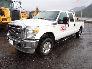 2012 Ford F350 Super Duty XLT Crew Cab Pickup Truck C/w A/T, 4x4, 6.2L Gas Engine, 8-Cylinder, Flex Fuel And IOR Aluminum Headache Rack w/ Flasher. Showing 168,369kms. VIN 1FT7W3B62CEB26268