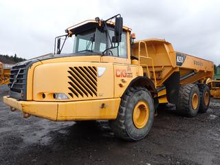 2006 Volvo A25D Articulated Dump Truck C/w 40-Ton, Allison Automatic Transmission, VDO CD/Radio23.5R25 Tires. Showing 7333hrs, 52,536kms. VIN A25DV15507