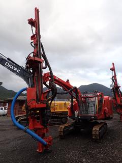 2013 Sandvik DX800 Hydraulic Rock Drill Tracked Carrier C/w Single Grouser Pads, CAT C7 Power Engine, 3in ‐ 5in Holding Capacity, 1 3/4in And 2in Rod Cap, HL810T Drill Head, 2012 Dust Collection System, DC810H, SN B021403, Brigade BE-870FM Backeye Backup Camera System And Motorola XPR 4550 CB Radio. Showing 2347 Hammer Hrs, 3268 Engine Hrs. SN  113T20748‐1