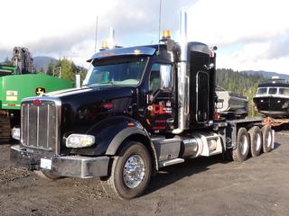 2019 Peterbilt 567 Tri-Axle Winch Truck C/w Cummins X15 565 Diesel Engine, 6-Cylinder, Eaton Fuller Roadranger 18-Speed Transmission, Chassis # 606863, 44in Sleeper, Headache Rack, Ramsey Wildcat 85,000Lb. Capacity Winch, Sn L21519061, Deck Lamps, Pop Up Oversized Sign, Extended Deck, Shifting Hitch, 63,500 GVWR, Motorola CB Radio, 385/65R22.5 Fronts, 11R22.5 Rears And Aluminum Rims. Showing 28,843kms. VIN 1XPCP4EX5KD606863