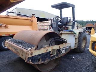 Ingersoll-Rand SD-100D Pro-Pac Series Smooth Drum Compactor C/w 23.1-26 Tires. Showing 5698hrs. SN 152059 *Note: Seat Torn*