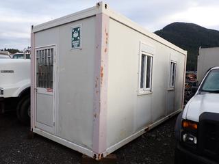 Altec 20ft X 8ft Portable Insulated Office Trailer C/w 125 Amp Electrical Panel, Lights, (2) Windows, Man Door And Baseboard Heaters