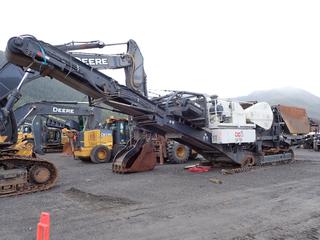 2008 Metso LT106 Tracked Jaw Crusher C/w Metso Compact-M, SN 9999717796, 20in Triple Grouser Pads, 40in X 12ft Vibratory Feed Table, 20in X 12ft Troughed Belt Conveyor, Cat C9 Acert, 300 Hp, Sn Jsc06742, 39.5in X 50ft Discharge Belt, 2008 Eriez Model, Sn 79675:4 Overhead Magnet Belt And Wireless Remotes. Showing 5422hrs. SN 90107 *Note: Track And Conveyor Issues*