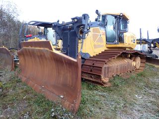 2017 John Deere 950K LGP Crawler Dozer C/w 36in Single Grouser Pads, Light Package, ROPS, Brush Guards, 183in Blade, Rear Carco Winch, Model H110B‐245VJD950KEH, Sn 1701863. Showing 5168hrs. SN 1T0950KPKHF317772