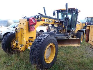 2018 John Deere 872GP LP Motor Grader C/w ROPS, 14ft Moldboard, Rear Double Barrel 4-shank Ripper, 2 Inserts, Light Package, Front Quick Attach Bracket, JD Engine RG6090U061580 And 17.5R25 Tires. Showing 5379hrs. SN 1DW872GPKJF691839