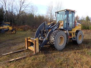 2018 John Deere 544K-II Front End Wheel Loader C/w ROPS, Quick Attach, Plumbed Forks, Brandt 103.5in Cubic Yard Bucket And  20.5R25 Tires. Showing 3037hrs. SN 1DW544KPVJD689250