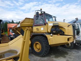 2005 Bell 300D Articulated Dump Truck C/w 25-Ton Capacity, 3-Speed Automatic Transmission And 23.5R22 Tires. VIN W0913483252B93573 *Note: Right Side Cab Window Missing, Back Set Of Tires Missing*