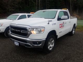 2019 Dodge Ram 1500 Super Cab Pickup Truck C/w 4X4, 5.7L Hemi Gas Engine And 8-Cylinder. Showing 45,879kms. VIN 1C6SRFBT8KN872318