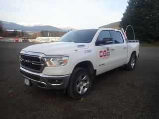 2019 Dodge Ram 1500 Classic Quad Cab Pickup Truck C/w 3.6L Gas Engine, 6-Cylinder, A/T, 4x4 And IOR Aluminum Headache Rack w/ Flasher. Showing 59,990kms. VIN 1C6RRFFG8KN642550