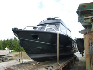 1975 Forest Voyager Crew Boat C/w 9 Meter 14 Cm (L) X 10ft (W), P/W Twin Mercury Verado 300 HP Outboard Motors, 4-Stroke, Read Seastar Helm Control, Twin Side Hull Access Doors, Enclosed Cab, Floats, 10 Passenger, Shockwave Ii Plus Captain & Co-pilot Seats Lawrence HDS9 Radar, Horizon Eclipse Radio, Bow Dry Storage And Wipers. SN 5576