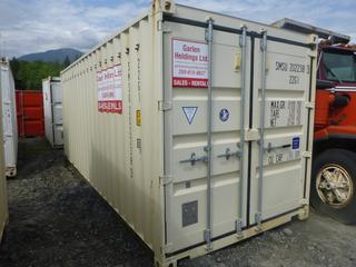 2019 20ft Storage Container w/ Lights. SN 19206159, SMSU 2022383 22G1