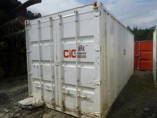 1992 20ft Storage Container w/ Lights. SN 27866