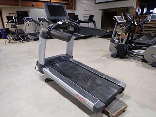 Life Fitness 95T 120V Treadmill c/w 18" LCD Monitor, S/N TEU101069.