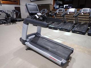 Life Fitness 95T 120V Treadmill c/w 18" LCD Monitor, S/N TEU101067.