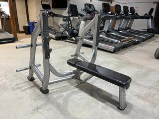 Life Fitness Olympic Flat Bench, Model # S0BWS-0102-101, S/N 080801000850.