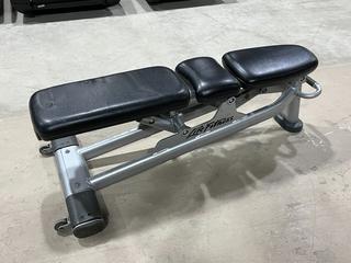 Life Fitness Adjustable Incline Bench.