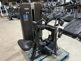 Techno Gym MK80EHA Low Row Machine, S/N 14000028.