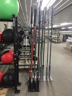 Barbell Holder c/w (5) Olympic Bars.