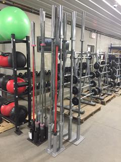 Barbell Holder c/w (4) Olympic Bars.