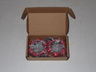 Rogue 1.5" AI Collars, Red, 1 Pair, New.