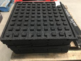 (8) 24"x 24" Rubber Mats.