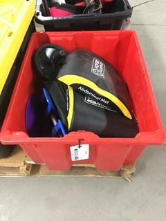 Pro Stretch Calf/Foot Stretcher, Balance Disk, Ab Roller, Mats, Etc.